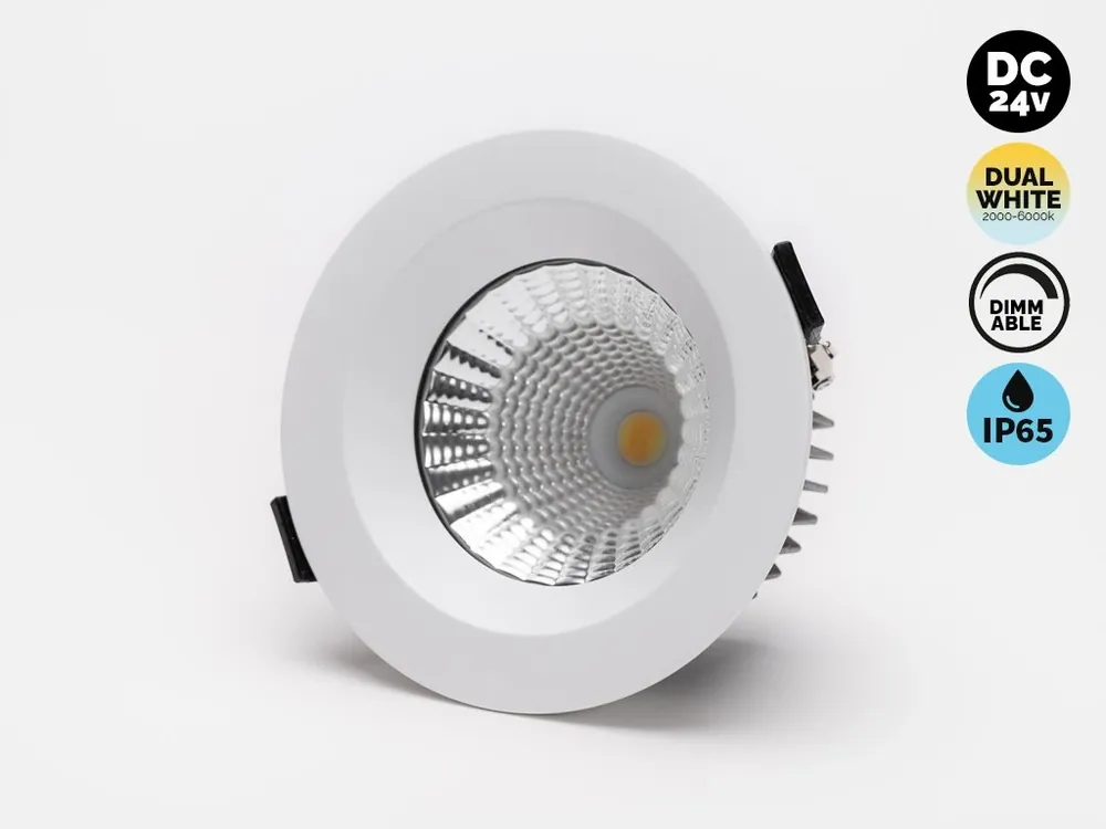 Bodovka 24V Dual White D110 12W IP65 Barva Bílá Nejlepší Cena